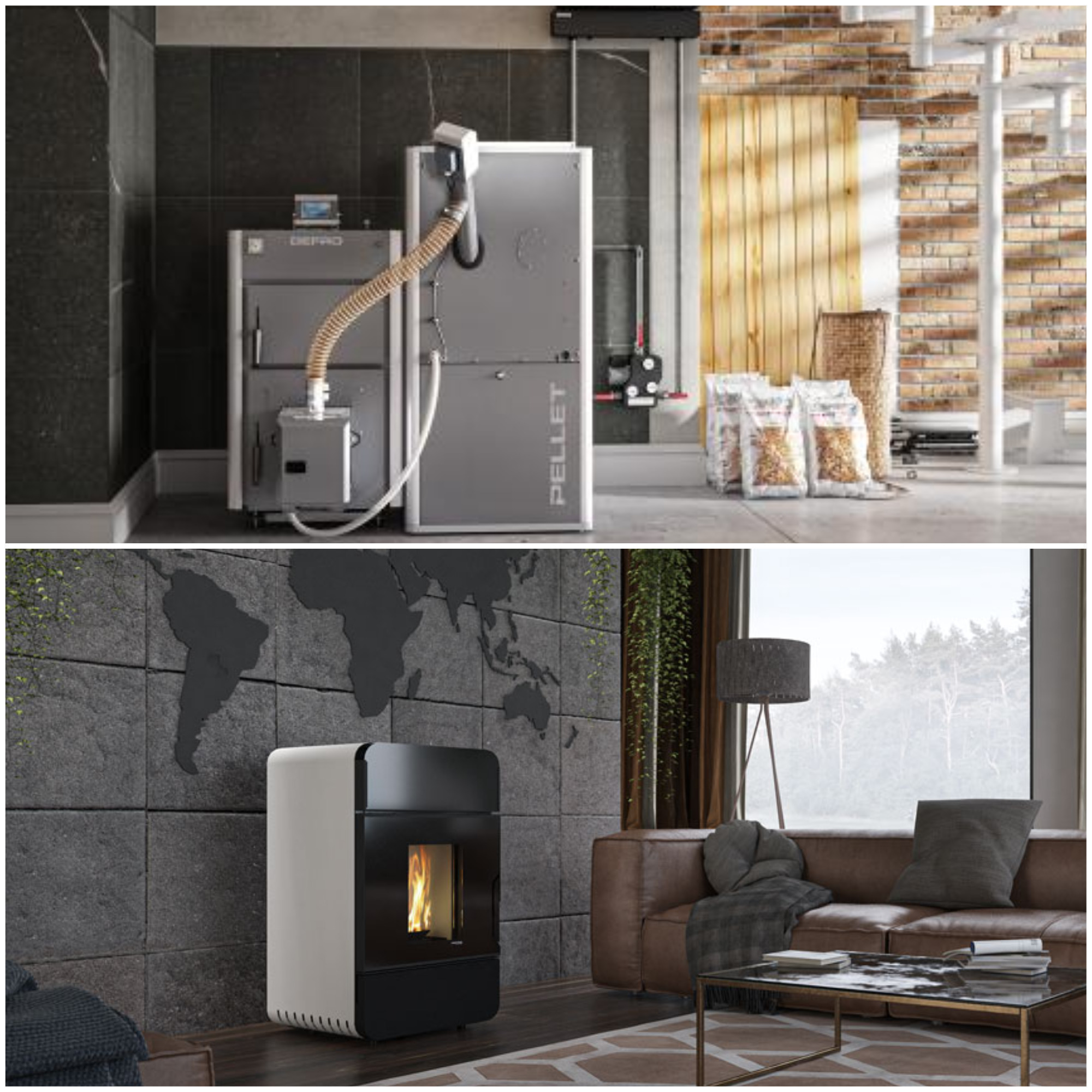 Centrale si sobe pe peleti