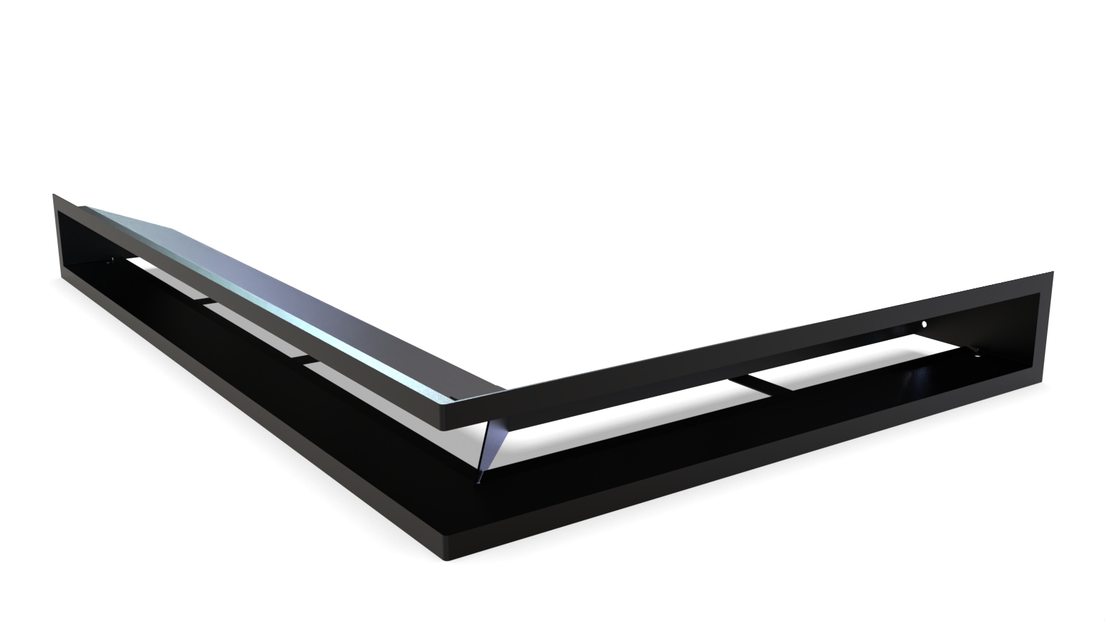 Grila neagra colt dreapta sus 540x810x120